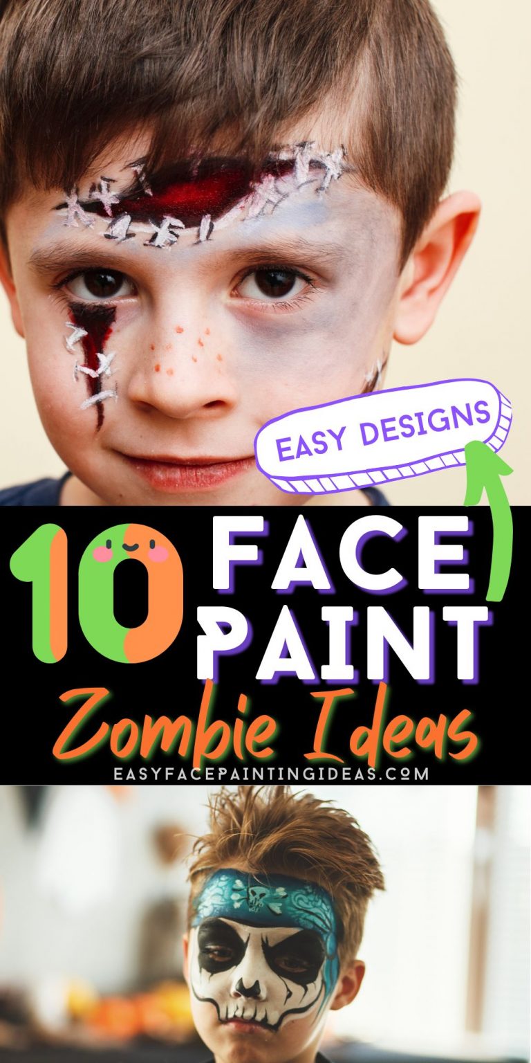 12 Best Zombie Face Painting Ideas Easy Face Painting Ideas